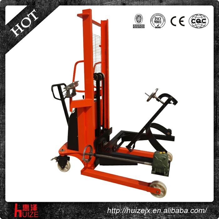 半電動(dòng)稱重油桶車（夾鐵桶，手搖翻轉(zhuǎn)）